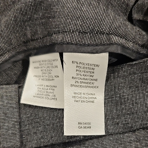 Jones New York Black and Gray Classic Trousers - Picture 4 of 8